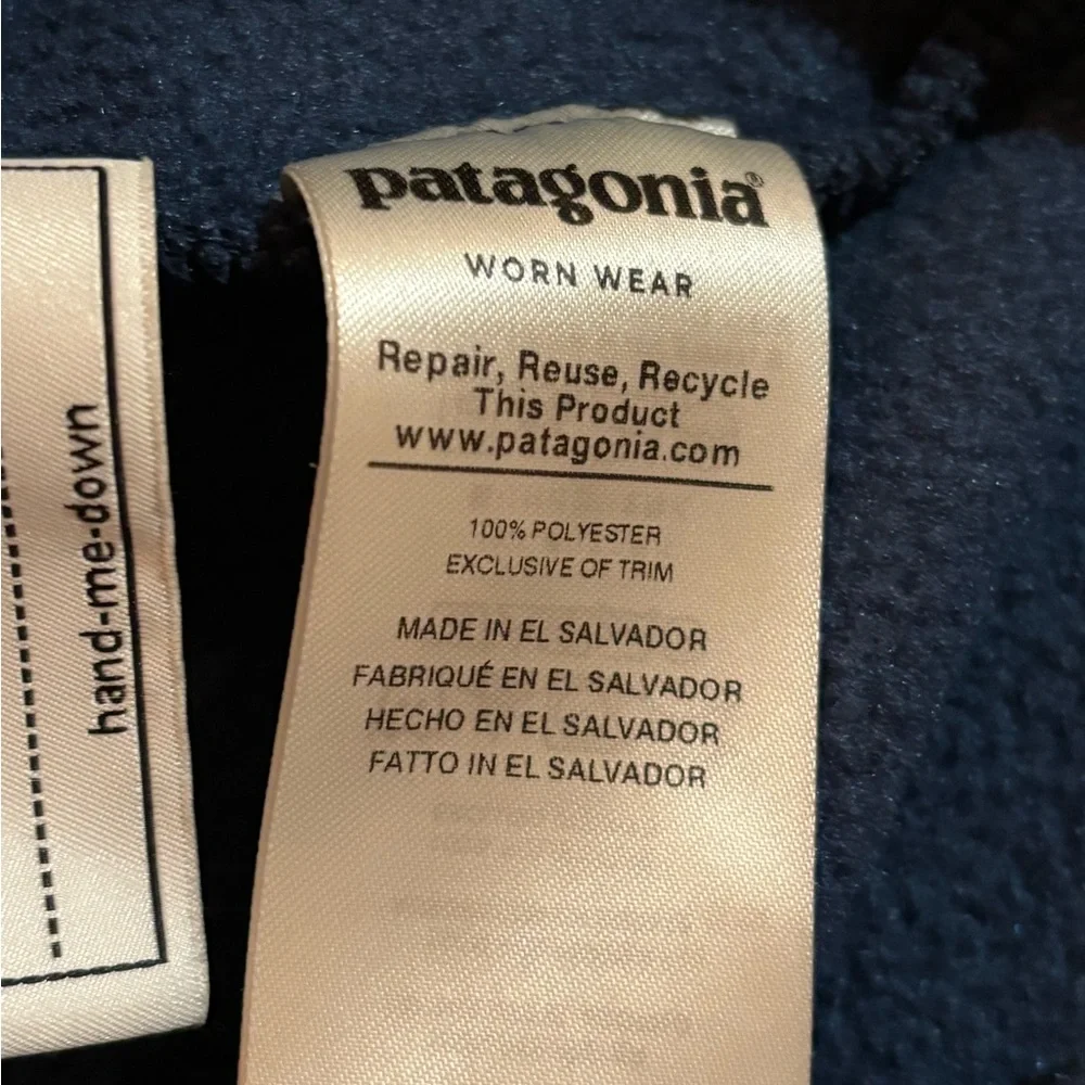 PATAGONIA Fleece Quarter Snap Girls SYNCHILLA JACKET M 10